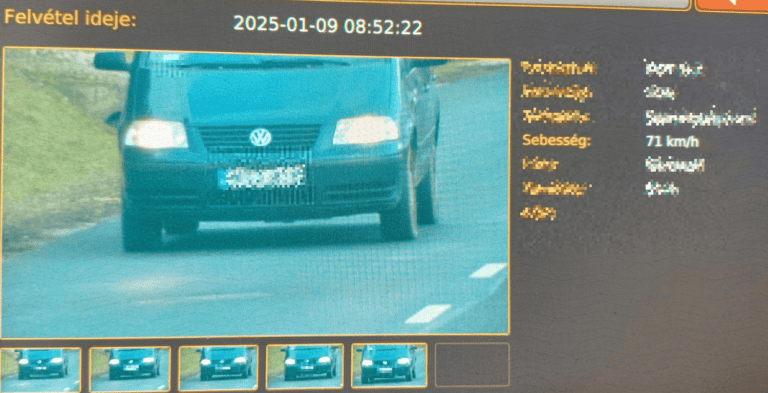 Duplázott a gyorshajtó, négy perc alatt kétszer mérték be Csécsén