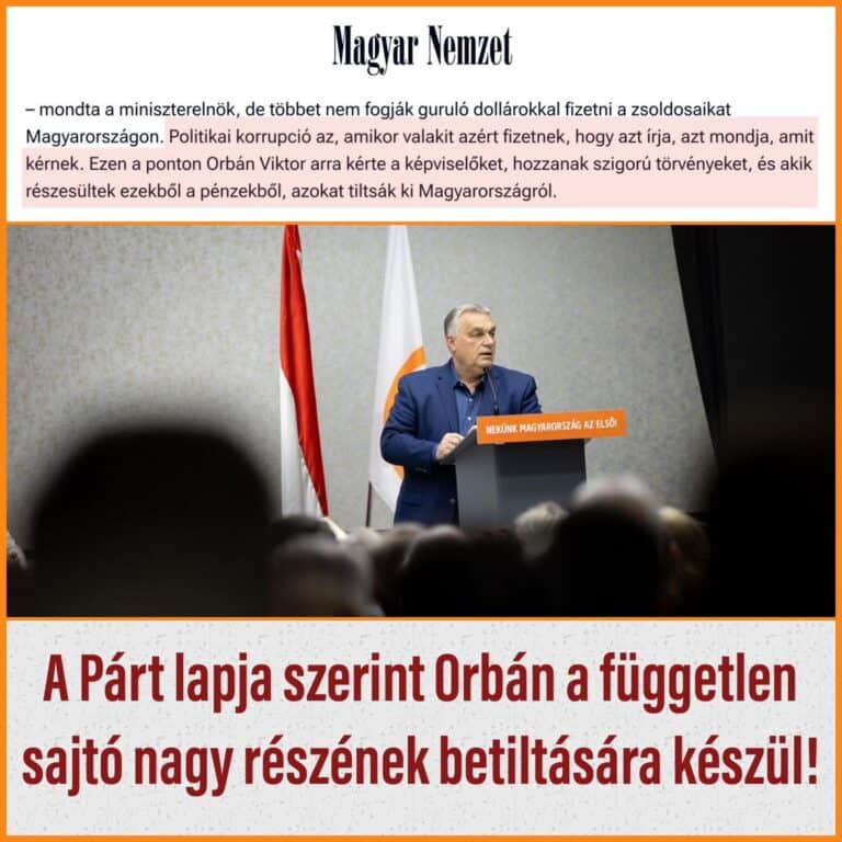 Orbán a független sajtó teljes elhallgattatására készül