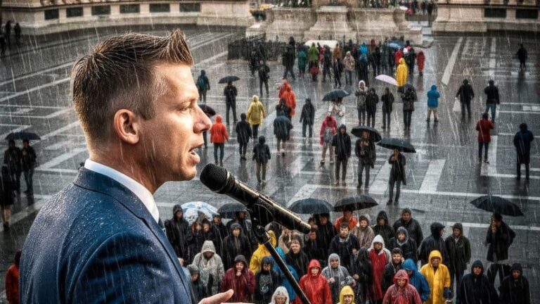 Hamis Magyar Péter idézettel és AI-képekkel bizonygatták percre pontosan egyszerre a megyei lapok, hogy üres volt a Hősök tere október 23-án